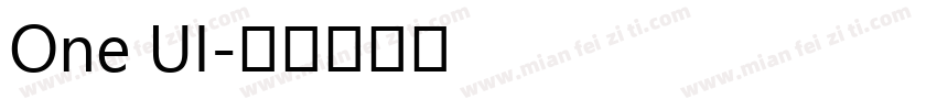 One UI字体转换
